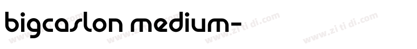 bigcaslon medium字体转换